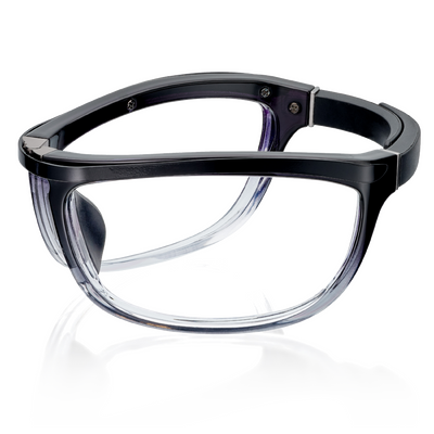 EyeWris Reading Glasses, Women's Black/Clear Fade. Portable reading glasses that wrap around your wrist.