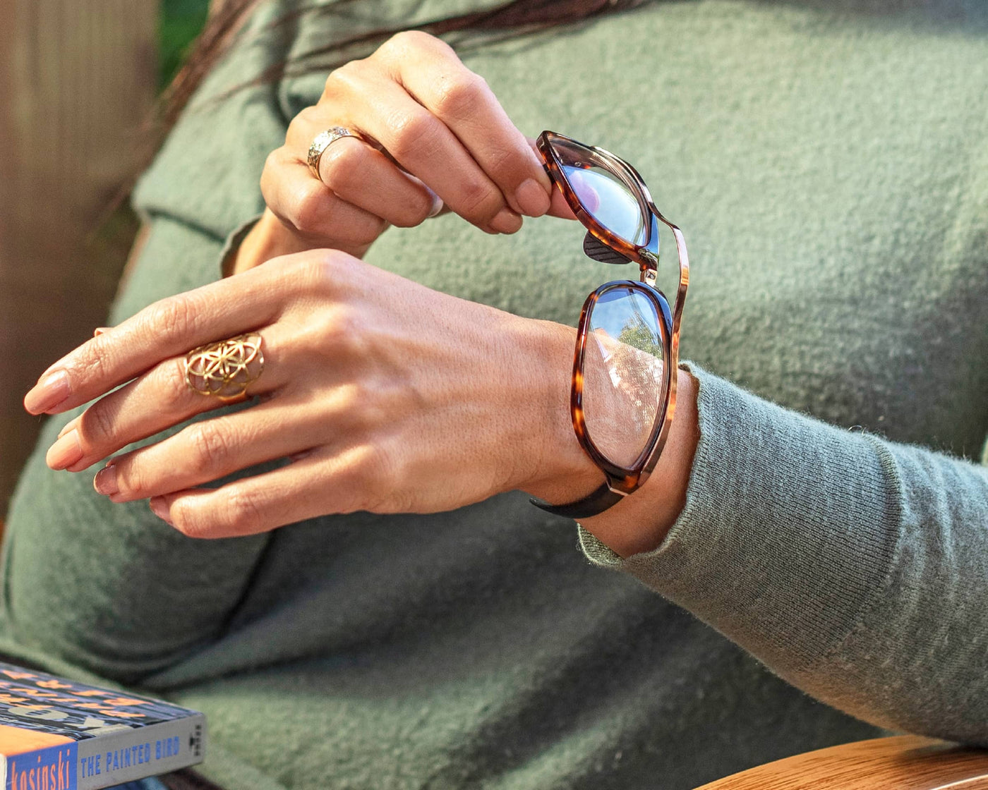 EyeWris reading glasses wrap around your wrist so that they are always within reach. The most convenient, portable, and fun folding readers you'll ever own.